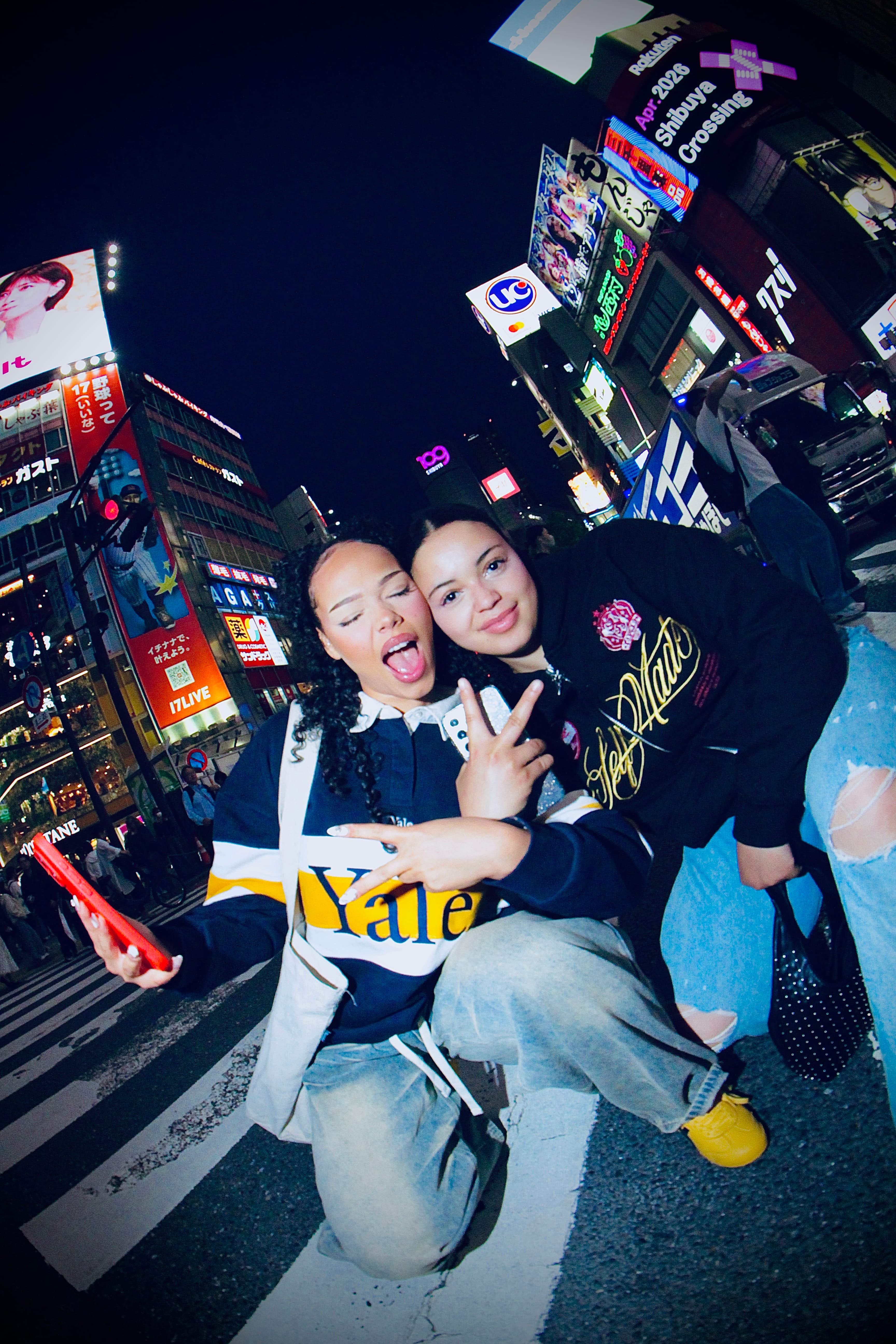 Friends group photo in Asakusa